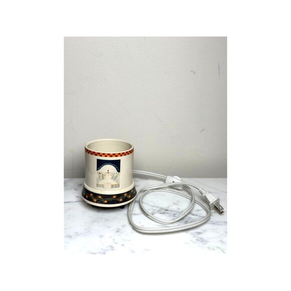 Crazy Mountain Electric Candle Warmer With Snowman & Stars design Works - Picture 2 of 7